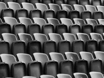 Full frame shot of empty seats