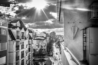 Panoramic view of city buildings