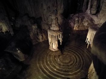 Rock formation in cave