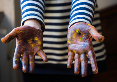 Close-up of human hand