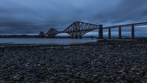 Bridge over river against sky