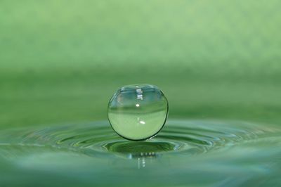 Close-up of water splashing in water