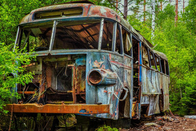 Old ruin of abandoned building