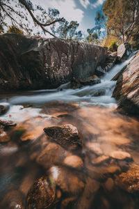 Scenic view of river against sky