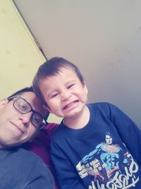 Portrait of happy boy smiling