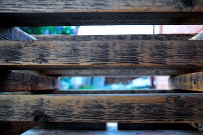 Full frame shot of wood in sea