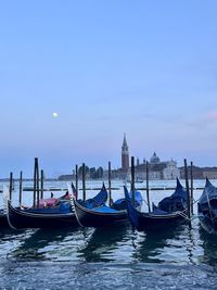 Boats in sea