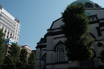 Low angle view of historic building against sky