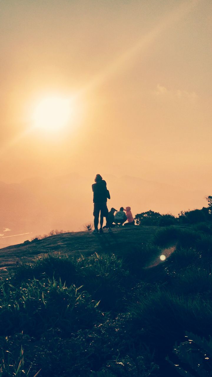 SCENIC VIEW OF LANDSCAPE AT SUNSET