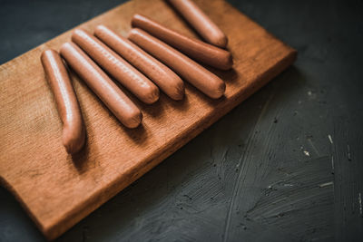 Close-up of food on cutting board