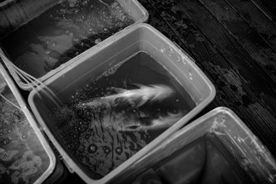 High angle view of water