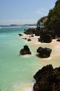 Scenic view of sea against sky