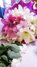 Close-up of pink flower bouquet