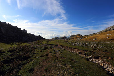 Scenic view of landscape against sky