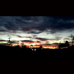 Cloudy sky at sunset
