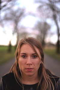 Portrait of young woman