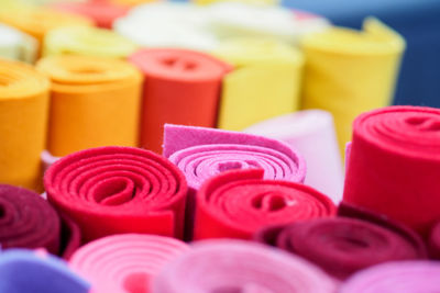 Full frame shot of multi colored textiles