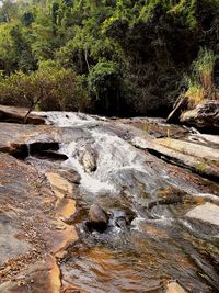 River flowing through rocks