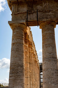 Low angle view of old ruins