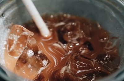 Close-up of ice cream in bowl