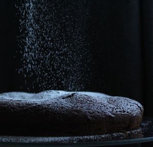 Close-up of splashing water in container