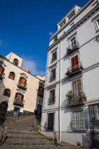 Low angle view of buildings against sky