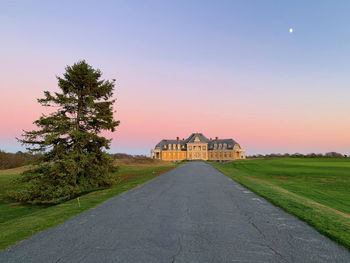 Colourful skies at newport country club in rhode island 
