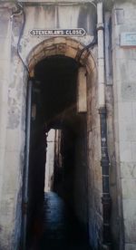 Interior of old building