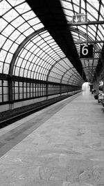 Railroad station platform