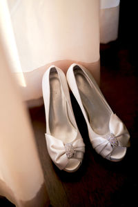 Close-up high angle view of shoes