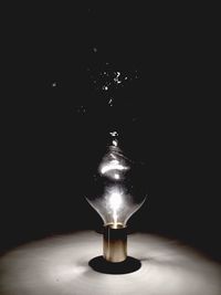 Light bulb at night