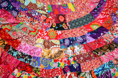 Full frame shot of multi colored candies for sale in market