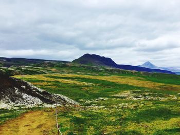 Scenic view of landscape against sky