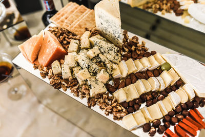 Close-up of food on table