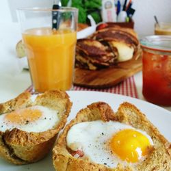 Close-up of served food