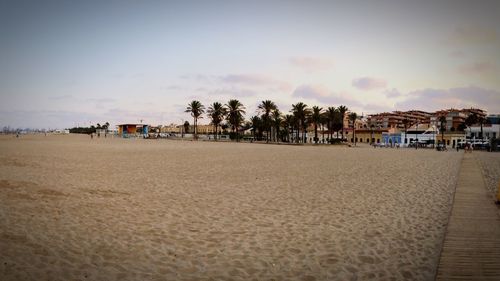 Panoramic view of people on beach