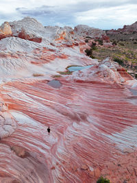 Scenic view of desert against sky