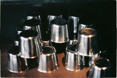 Small mountain of metal cup.