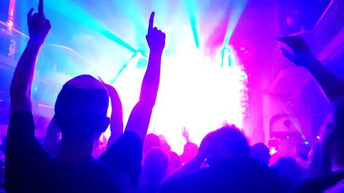 Crowd at music concert