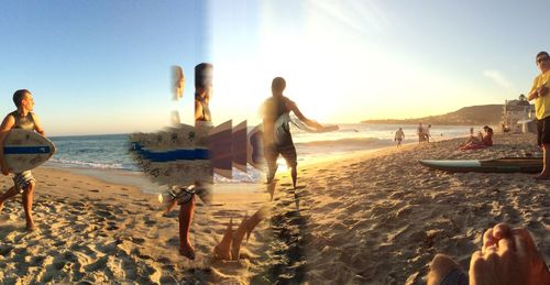 People on beach