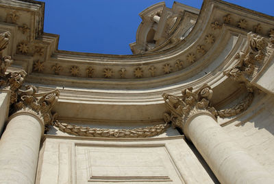 Low angle view of historical building against sky