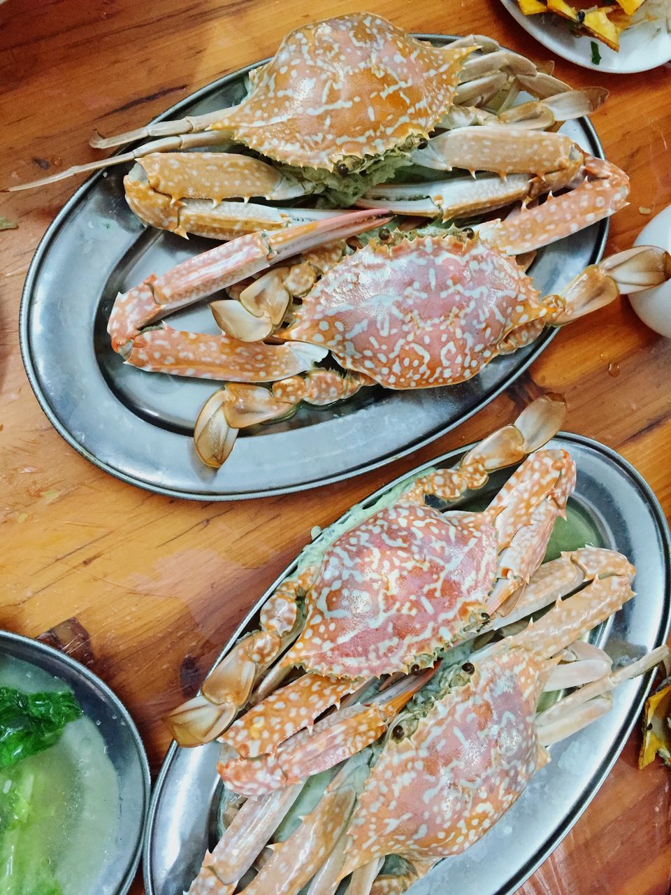 food and drink, food, freshness, indoors, healthy eating, still life, ready-to-eat, seafood, high angle view, meat, table, plate, fish, meal, indulgence, close-up, serving size, slice, fork, no people