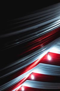 Low angle view of illuminated light at night