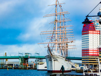 Sailing ship viking in the port of gothenburg