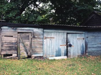 Wooden house in shed