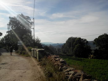 Road passing through landscape