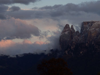 Scenic view of mountain against sky