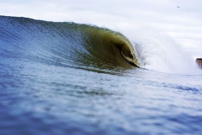 Scenic view of waves in sea