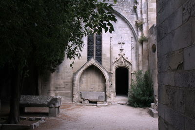 Entrance of historic building