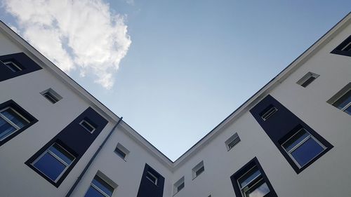 Low angle view of building against sky
